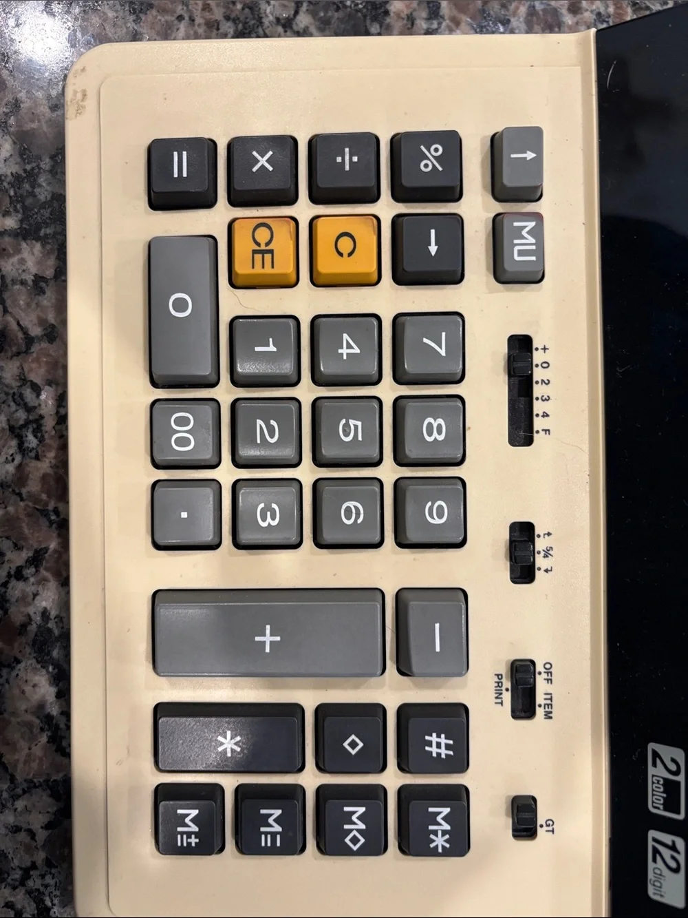 Vintage Canon MP21D printing calculator